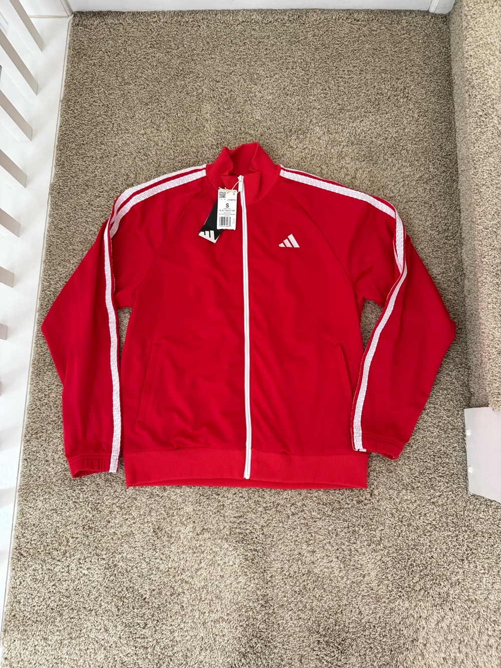 NWT Adidas Women’s Tricot Track Jacket Lace 3 Stripes Size S